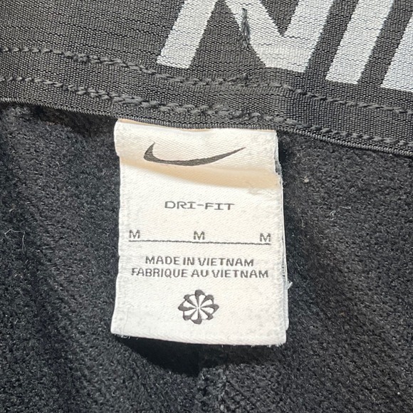 Nike Track Pants Adult Medium Black Y2K Swoosh Baggy Hip Hop Sports Joggers Men - Picture 5 of 13